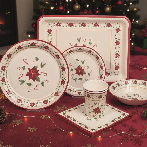 PLATOS 18 CM. NAVIDAD 8 UNIDADES