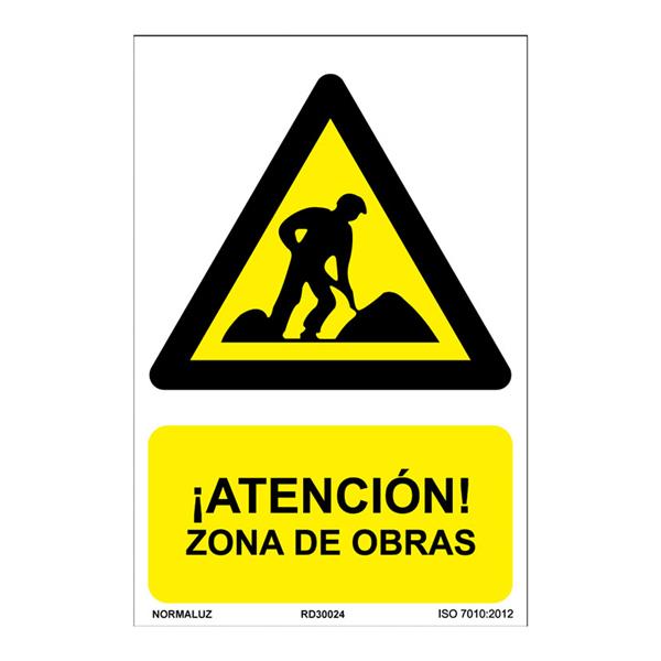 SE?AL PELIG ATEN ZONA DE OBRAS 210X300MM