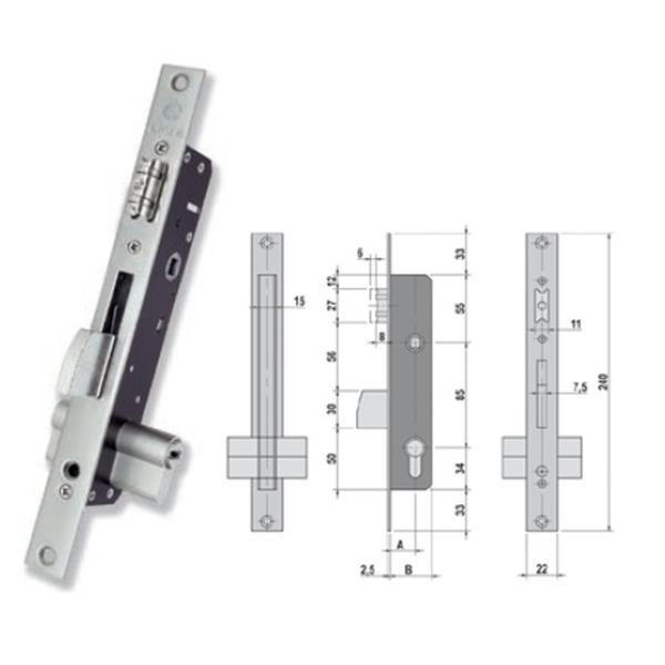 CERRADURA EMBUTIR LINCE 5521E-30...