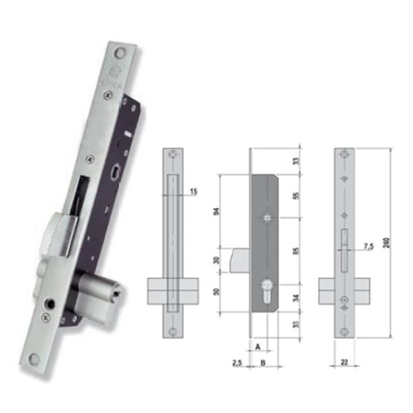 CERRADURA EMBUTIR LINCE 5522E-35...