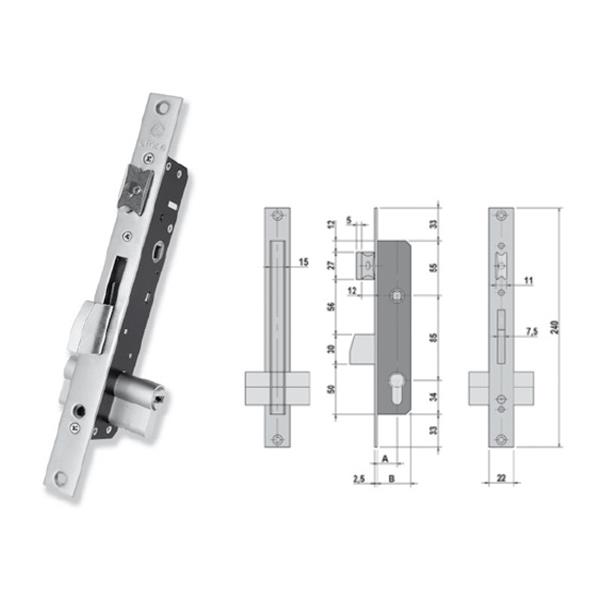 CERRADURA EMBUTIR METALICA 5520E...