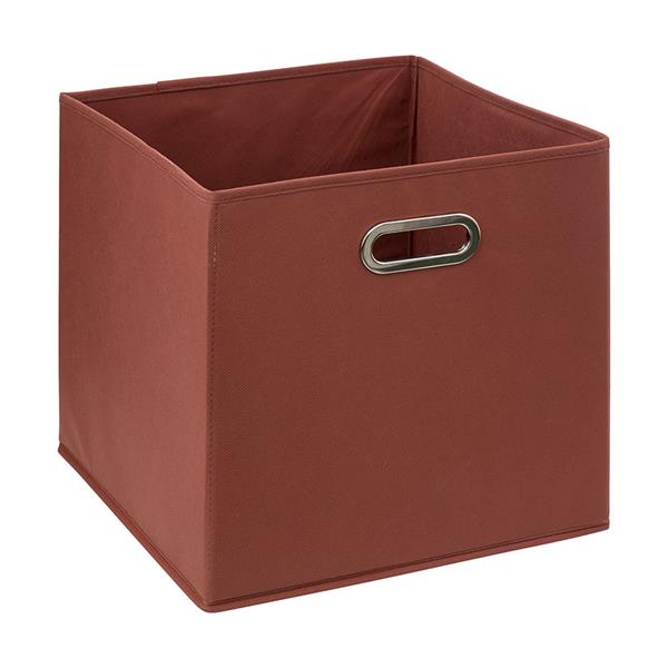 CESTA DE TELA SIENA 31X31CM. TIERRA