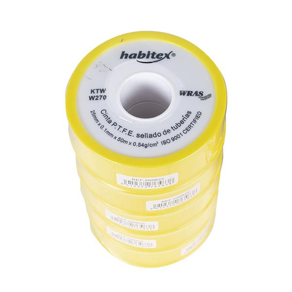 CINTA PTFE PARA JUNTAS 25mm x 50Mts.