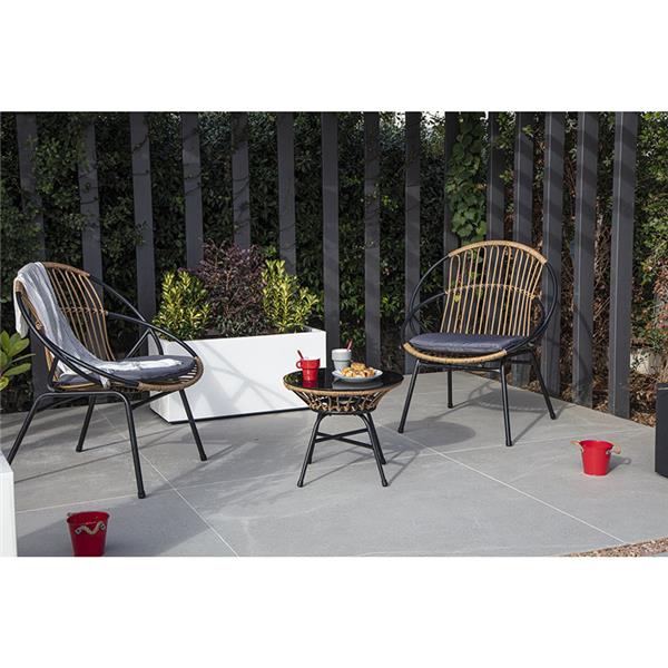CONJUNTO 2 SILLONES+MESITA
