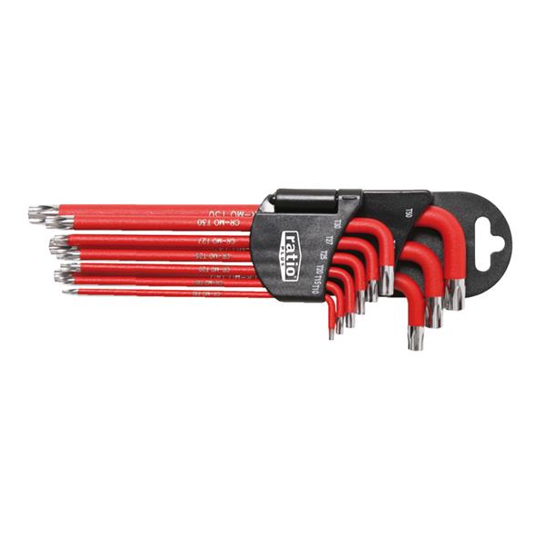 JUEGO 9 LLAVES TORX ACODADAS MAG...