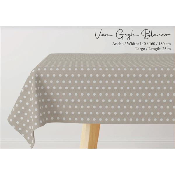 Mt MANTEL FIBRATEX VAN GOGH BLANCO 140cm