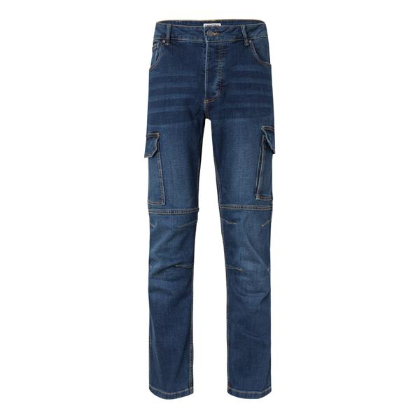Pantalón de Trabajo Tejanos Denim Stretch Multibolsillos 63 Talla XXL Velilla