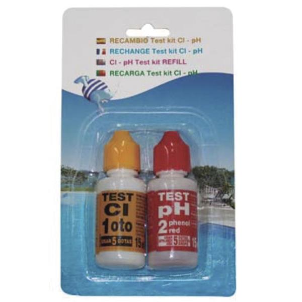 Recambio test kit ph cloro