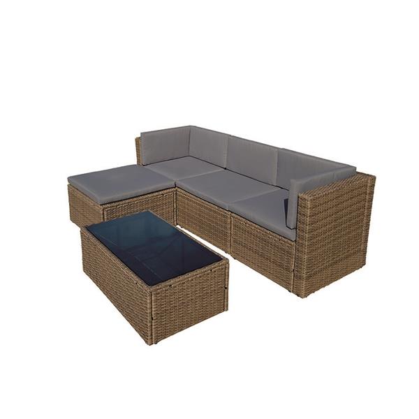 SET LANZAROTE III RATÁN SINT+CHAISE LONG